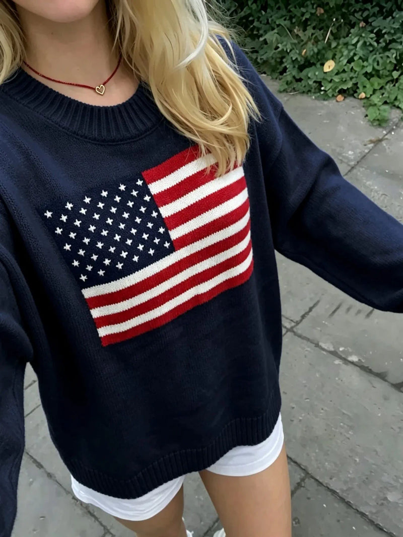 Striped Drop Shoulder Oversized Sweater