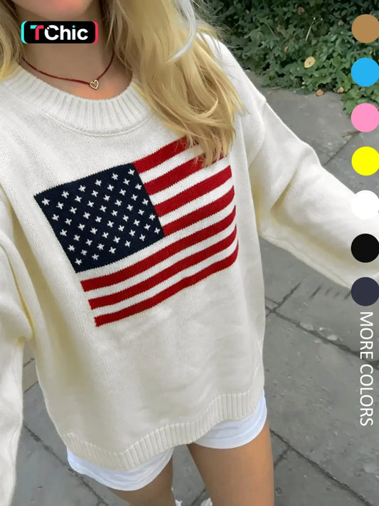 Striped Drop Shoulder Oversized Sweater